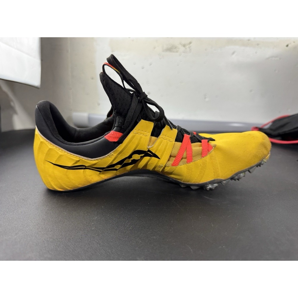 Size 9.5 - Saucony Showdown 5 Vizi Gold/Vizi Red w/ bag - Picture 6 of 12